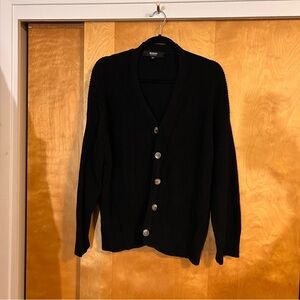 Black Cardigan Sweater